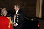 Amsterdam 5 april 2022
Koningin Maxima , Koning Willem Alexander en prinses Beatrix vertrekken na een staatsbanket met de president van India bij het Paleis op de Dam.