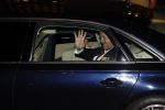 Amsterdam 5 april 2022
Koningin Maxima , Koning Willem Alexander en prinses Beatrix vertrekken na een staatsbanket met de president van India bij het Paleis op de Dam.