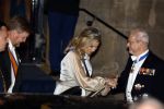 Amsterdam 5 april 2022
Koningin Maxima , Koning Willem Alexander en prinses Beatrix vertrekken na een staatsbanket met de president van India bij het Paleis op de Dam.