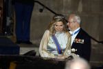 Amsterdam 5 april 2022
Koningin Maxima , Koning Willem Alexander en prinses Beatrix vertrekken na een staatsbanket met de president van India bij het Paleis op de Dam.