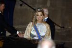 Amsterdam 5 april 2022
Koningin Maxima , Koning Willem Alexander en prinses Beatrix vertrekken na een staatsbanket met de president van India bij het Paleis op de Dam.