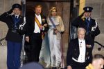 Amsterdam 5 april 2022
Koningin Maxima , Koning Willem Alexander en prinses Beatrix vertrekken na een staatsbanket met de president van India bij het Paleis op de Dam.