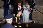 Amsterdam 5 april 2022
Koningin Maxima , Koning Willem Alexander en prinses Beatrix vertrekken na een staatsbanket met de president van India bij het Paleis op de Dam.