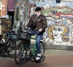 Amsterdam 7 maart 2022
Marc Marie Huybregts op de fiets in Amsterdam zuid.