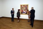 Laren 8 maart 2022
Prinses Beatrix opent een nieuwe gedeelte van het Singer museum in Laren . Prinses Beatrix arriveeert in haar nieuwe verlengde Audi A8 Hybride. prinses Beatrix wordt rond geleid door Els Blokker