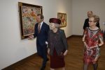 Laren 8 maart 2022
Prinses Beatrix opent een nieuwe gedeelte van het Singer museum in Laren . Prinses Beatrix arriveeert in haar nieuwe verlengde Audi A8 Hybride. prinses Beatrix wordt rond geleid door Els Blokker