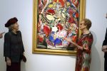 Laren 8 maart 2022
Prinses Beatrix opent een nieuwe gedeelte van het Singer museum in Laren . Prinses Beatrix arriveeert in haar nieuwe verlengde Audi A8 Hybride. prinses Beatrix wordt rond geleid door Els Blokker