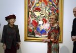 Laren 8 maart 2022
Prinses Beatrix opent een nieuwe gedeelte van het Singer museum in Laren . Prinses Beatrix arriveeert in haar nieuwe verlengde Audi A8 Hybride. prinses Beatrix wordt rond geleid door Els Blokker