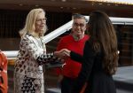 Amsterdam 3 april 2022
Sigrid Kaag en haar man Anis al-Qaq samen bij premiere Nationaal Ballet in de stopera.