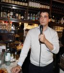 Amsterdam 4 maart 2022
Boekpresentatie Thierry Baudet in restaurant Barpiazzo  op museumplein . Davide zijn vrouw was natuurlijk aanwezig