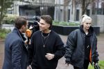 Hilversum 6 april 2023
Andre Hazes verlaat het pand van talpa/radio538 met Djarno Hofland Riccardo Klaverdijk Jaap Hilhorst en documentairemaakster Cheeru Mampaey.
Hij staat Aran Bade van RTL Boulevard te woord.
