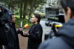 Hilversum 6 april 2023
Andre Hazes verlaat het pand van talpa/radio538 met Djarno Hofland Riccardo Klaverdijk Jaap Hilhorst en documentairemaakster Cheeru Mampaey.
Hij staat Aran Bade van RTL Boulevard te woord.