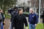 Hilversum 6 april 2023
Andre Hazes verlaat het pand van talpa/radio538 met Djarno Hofland Riccardo Klaverdijk Jaap Hilhorst en documentairemaakster Cheeru Mampaey.
Hij staat Aran Bade van RTL Boulevard te woord.