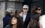 Amsterdam 15 april 2023
Herdenkingstdienst vooraf aan de begrafenis van Huub Oosterhuis in de Westertoren . Daarna gingen ze met de boot naar begraafplaats Zorgvlied. Benedicte Ficq met partner