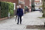 Amsterdam 31 maart 2023
Harry Mens wandelend door Amsterdam zuid.