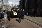 Amsterdam 15 april 2023
Herdenkingstdienst vooraf aan de begrafenis van Huub Oosterhuis in de Westertoren . Daarna gingen ze met de boot naar begraafplaats Zorgvlied