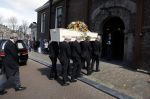 Amsterdam 15 april 2023
Herdenkingstdienst vooraf aan de begrafenis van Huub Oosterhuis in de Westertoren . Daarna gingen ze met de boot naar begraafplaats Zorgvlied