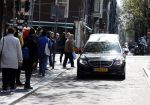 Amsterdam 15 april 2023
Herdenkingstdienst vooraf aan de begrafenis van Huub Oosterhuis in de Westertoren . Daarna gingen ze met de boot naar begraafplaats Zorgvlied