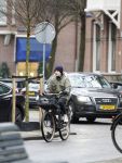 Amsterdam 22 maart 2023
Kim v Kooten op de fiets in Amsterdam zuid.