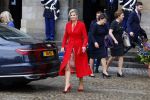 Amsterdam 12 april 2023
Staatsbezoek Macron aan Nederland .  Ook zijn vrouw Brigitte was aanwezig alsmeder Koning Willem Alexander en Koningin Maxima . Hier verlaten ze paleis op de Dam.