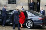 Amsterdam 12 april 2023
Staatsbezoek Macron aan Nederland .  Ook zijn vrouw Brigitte was aanwezig alsmeder Koning Willem Alexander en Koningin Maxima . Hier verlaten ze paleis op de Dam.