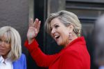 Amsterdam 12 april 2023
Koningin Maxima en Brigitte Macron bij het Anne Frank Huis