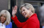 Amsterdam 12 april 2023
Koningin Maxima en Brigitte Macron bij het Anne Frank Huis