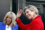 Amsterdam 12 april 2023
Koningin Maxima en Brigitte Macron bij het Anne Frank Huis