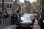 Amsterdam 12 april 2023
Koningin Maxima en Brigitte Macron bij het Anne Frank Huis 
Audi A8 van Koningin Maxima