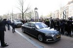 Amsterdam 12 april 2023
Koningin Maxima en Brigitte Macron bij het Anne Frank Huis 
Audi A8 van Koningin Maxima