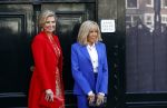 Amsterdam 12 april 2023
Koningin Maxima en Brigitte Macron bij het Anne Frank Huis