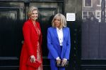 Amsterdam 12 april 2023
Koningin Maxima en Brigitte Macron bij het Anne Frank Huis