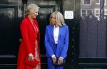 Amsterdam 12 april 2023
Koningin Maxima en Brigitte Macron bij het Anne Frank Huis