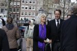 Amsterdam 15 april 2023
Herdenkingstdienst vooraf aan de begrafenis van Huub Oosterhuis in de Westertoren . Daarna gingen ze met de boot naar begraafplaats Zorgvlied. Leoni Jansen