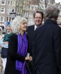 Amsterdam 15 april 2023
Herdenkingstdienst vooraf aan de begrafenis van Huub Oosterhuis in de Westertoren . Daarna gingen ze met de boot naar begraafplaats Zorgvlied. Leoni Jansen
