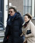 Amsterdam 15 april 2023
Herdenkingstdienst vooraf aan de begrafenis van Huub Oosterhuis in de Westertoren . Daarna gingen ze met de boot naar begraafplaats Zorgvlied. Michiel Borstlap met zijn vriendin Wendy