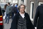Amsterdam 15 april 2023
Herdenkingstdienst vooraf aan de begrafenis van Huub Oosterhuis in de Westertoren . Daarna gingen ze met de boot naar begraafplaats Zorgvlied. Oud hofdame van prinses Beatrix Miente Boellaard