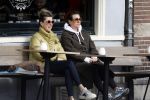 Amsterdam 24 maart 2023
Prinses Annette en een vriendin drinken kopje thee op een terras in centrum van Amsterdam.