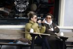 Amsterdam 24 maart 2023
Prinses Annette en een vriendin drinken kopje thee op een terras in centrum van Amsterdam.