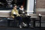 Amsterdam 24 maart 2023
Prinses Annette en een vriendin drinken kopje thee op een terras in centrum van Amsterdam.