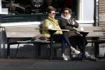 Amsterdam 24 maart 2023
Prinses Annette en een vriendin drinken kopje thee op een terras in centrum van Amsterdam.
