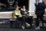 Amsterdam 24 maart 2023
Prinses Annette en een vriendin drinken kopje thee op een terras in centrum van Amsterdam.
