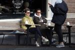 Amsterdam 24 maart 2023
Prinses Annette en een vriendin drinken kopje thee op een terras in centrum van Amsterdam.