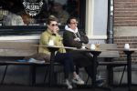 Amsterdam 24 maart 2023
Prinses Annette en een vriendin drinken kopje thee op een terras in centrum van Amsterdam.