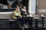 Amsterdam 24 maart 2023
Prinses Annette en een vriendin drinken kopje thee op een terras in centrum van Amsterdam.