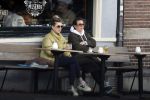 Amsterdam 24 maart 2023
Prinses Annette en een vriendin drinken kopje thee op een terras in centrum van Amsterdam.