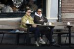 Amsterdam 24 maart 2023
Prinses Annette en een vriendin drinken kopje thee op een terras in centrum van Amsterdam.