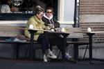 Amsterdam 24 maart 2023
Prinses Annette en een vriendin drinken kopje thee op een terras in centrum van Amsterdam.