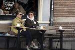 Amsterdam 24 maart 2023
Prinses Annette en een vriendin drinken kopje thee op een terras in centrum van Amsterdam.