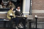 Amsterdam 24 maart 2023
Prinses Annette en een vriendin drinken kopje thee op een terras in centrum van Amsterdam.